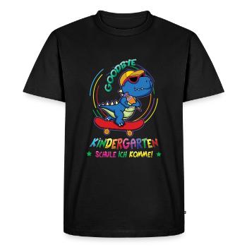 Goodbye Kindergarten School School I'm Coming - Men's Premium Organic T-Shirt - black - Front - Nico (187cm)