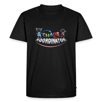 Enrollment Chaos Coordinator Funny Saying - Men's Premium Organic T-Shirt - black - Front - Nico (187cm)