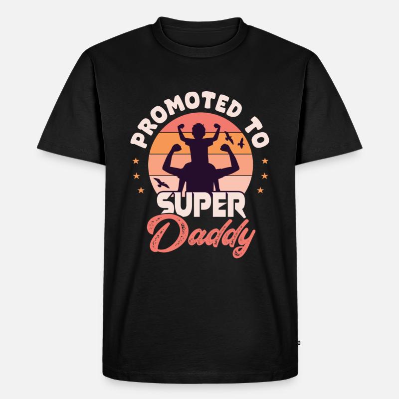 Superdaddy super daddy super dad - T-shirt Premium bio Homme - noir