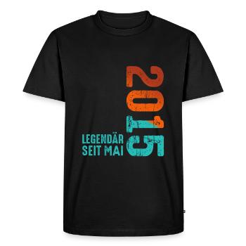 Edition Limitée Mai 2015 Légendaire Depuis Mai 2015 - T-shirt Premium bio Homme - noir - Devant - Nico (187cm)