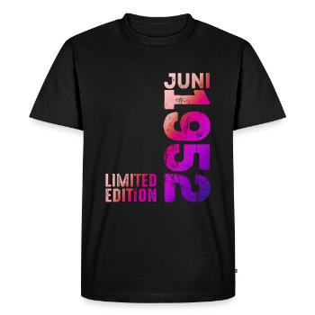 Limited Edition June 1952 Legendary since June 1952 - Men's Premium Organic T-Shirt - black - Front - Nico (187cm)