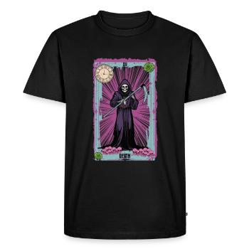 Death Kawaii Occulte Satanique Pastel Gothique - T-shirt Premium bio Homme - noir - Devant - Nico (187cm)