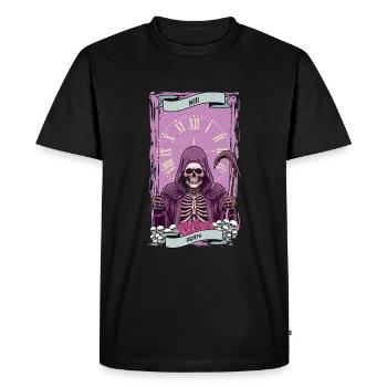 Tarot Kawaii Occulte Satanique Pastel Gothique - T-shirt Premium bio Homme - noir - Devant - Nico (187cm)