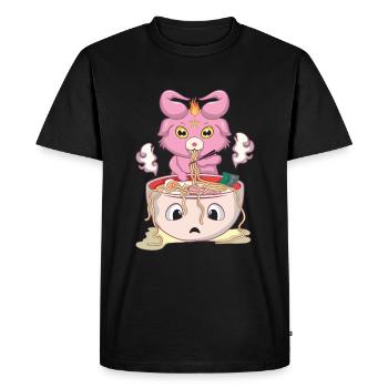 Baphomet Kawaii Occulte Satanique Pastel Gothique - T-shirt Premium bio Homme - noir - Devant - Nico (187cm)