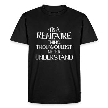 Renfaire Thing Joute Ren Faire - T-shirt Premium bio Homme - noir - Devant - Nico (187cm)