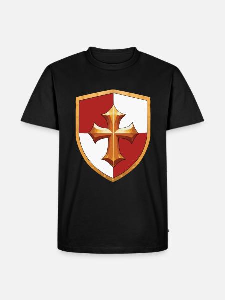 Shield Ren Faire Jousting - Men's Premium Organic T-Shirt - black