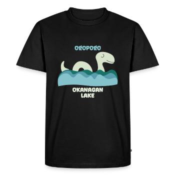 Ogopogo Okanagan Lake Monster Cryptid - Men's Premium Organic T-Shirt - black - Front - Nico (187cm)