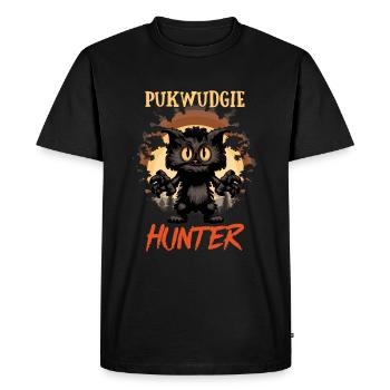Pukwudgie Chasseur Monstre Cryptide - T-shirt Premium bio Homme - noir - Devant - Nico (187cm)