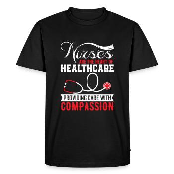 Les infirmières sont au cœur des soins de santé et fournissent des soins - T-shirt Premium bio Homme - noir - Devant - Nico (187cm)