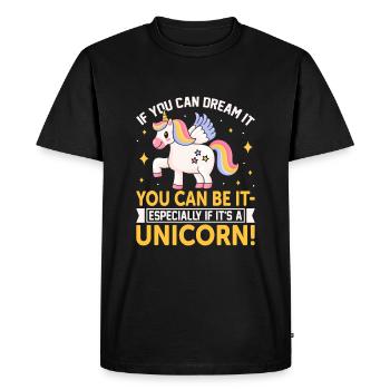Si vous pouvez en rêver, vous pouvez l’être - surtout si - T-shirt Premium bio Homme - noir - Devant - Nico (187cm)
