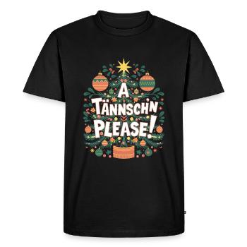 Un sapin de Noël Tännsch’n Please - T-shirt Premium bio Homme - noir - Devant - Nico (187cm)