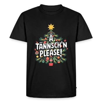 Ä Tännsch’n Please Humour de Noël - T-shirt Premium bio Homme - noir - Devant - Nico (187cm)