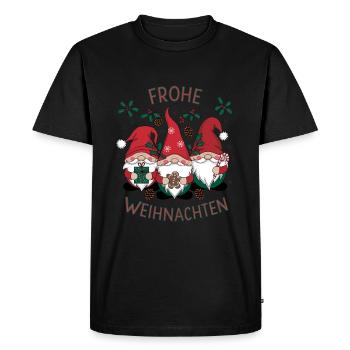 Merry Christmas Festive Gnome Decoration Idea - Men's Premium Organic T-Shirt - black - Front - Nico (187cm)