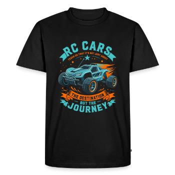 RC cars teach us that it’s not just about the dest - Men's Premium Organic T-Shirt - black - Front - Nico (187cm)