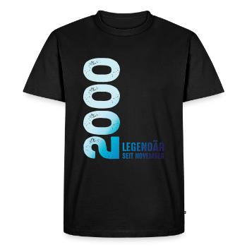 Edition Limitée Novembre 2000 Légendaire Depuis - T-shirt Premium bio Homme - noir - Devant - Nico (187cm)