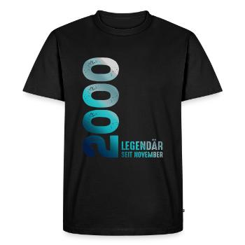 Edition Limitée Novembre 2000 Légendaire Depuis - T-shirt Premium bio Homme - noir - Devant - Nico (187cm)