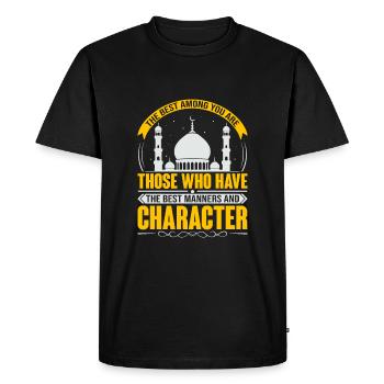 Les meilleurs d’entre vous sont ceux qui ont le meilleur homme - T-shirt Premium bio Homme - noir - Devant - Nico (187cm)