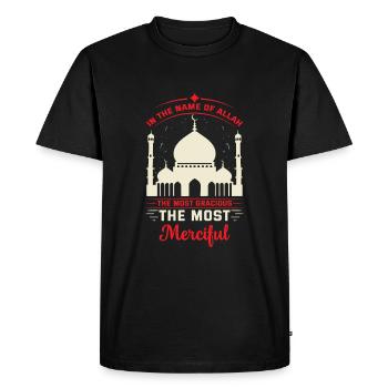 Au nom d’Allah, le Tout Miséricordieux, le Très - T-shirt Premium bio Homme - noir - Devant - Nico (187cm)