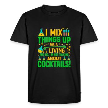 Je mélange les choses pour gagner ma vie – et non, je ne suis pas - T-shirt Premium bio Homme - noir - Devant - Nico (187cm)