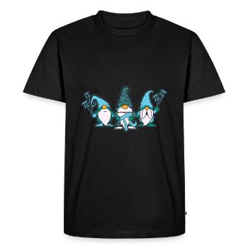 Pi Day Gnome Trio Fun pour les fans de mathématiques - T-shirt Premium bio Homme - noir - Devant - Nico (187cm)