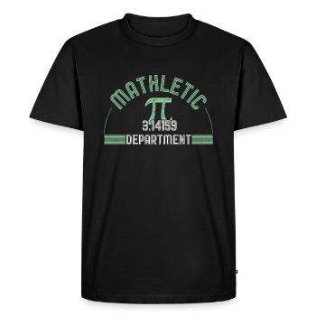 Mathletic Pi Day 3.14159 Department - Men's Premium Organic T-Shirt - black - Front - Nico (187cm)
