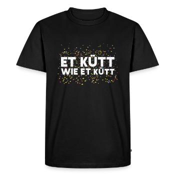 Fasching Et Kütt Wie Et Kütt Karneval Kölner Motto - T-shirt Premium bio Homme - noir - Devant - Nico (187cm)
