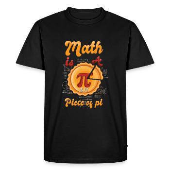 Math est un élément de la conception de balises Pi - T-shirt Premium bio Homme - noir - Devant - Nico (187cm)