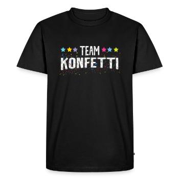 Équipe de carnaval Confettis Carnaval coloré Fun Célébrer - T-shirt Premium bio Homme - noir - Devant - Nico (187cm)