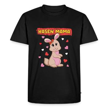 Lapin Maman Mignon Motif De Lapin Pour Les Mères - T-shirt Premium bio Homme - noir - Devant - Nico (187cm)