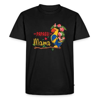 Perroquet Maman Fleur Exotique Délice - T-shirt Premium bio Homme - noir - Devant - Nico (187cm)
