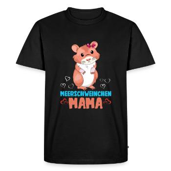 cochon d’Inde maman amour sincère illustration - T-shirt Premium bio Homme - noir - Devant - Nico (187cm)