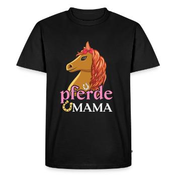 Horses Mom Pride Creative Look - Men's Premium Organic T-Shirt - black - Front - Nico (187cm)