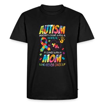 L’autisme n’est pas accompagné d’un guide - T-shirt Premium bio Homme - noir - Devant - Nico (187cm)