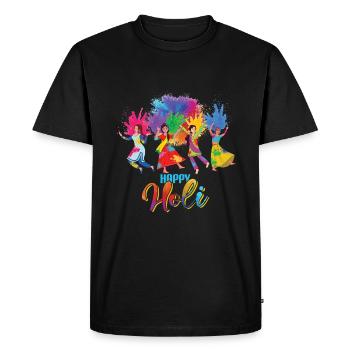 Happy Holi Festival, Colorful Fun - T-shirt Premium bio Homme - noir - Devant - Nico (187cm)