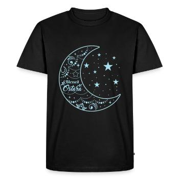 Conception de la lune et des étoiles bénie d’Ostara - T-shirt Premium bio Homme - noir - Devant - Nico (187cm)