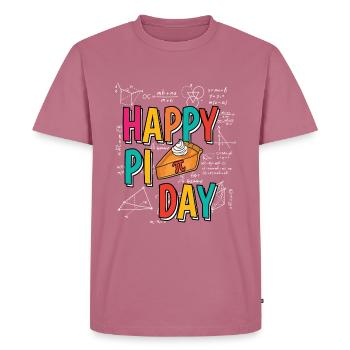 Célébration des mathématiques Happy Pi Day Fun - T-shirt Premium bio Homme - mauve - Devant - Nico (187cm)