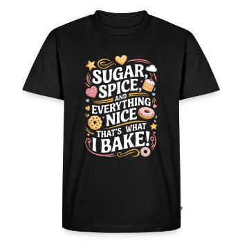 Sugar, spice, and everything nice – that’s what I - Men's Premium Organic T-Shirt - black - Front - Nico (187cm)