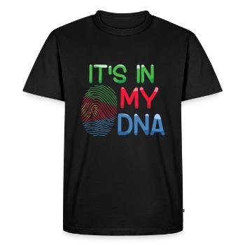 Érythrée : c’est dans mon empreinte génétique - T-shirt Premium bio Homme - noir - Devant - Nico (187cm)
