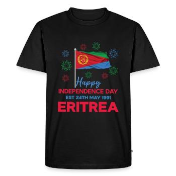Fête de l’indépendance de l’Érythrée 24 mai 1991 Célébration - T-shirt Premium bio Homme - noir - Devant - Nico (187cm)