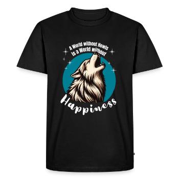 Wolf Forest Faune Nature Conservation de la nature Bien-être animal - T-shirt Premium bio Homme - noir - Devant - Nico (187cm)