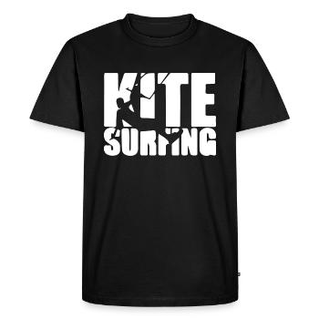 Kite surf cadeau drôle kite surfing kitesurfeur - T-shirt Premium bio Homme - noir - Devant - Nico (187cm)