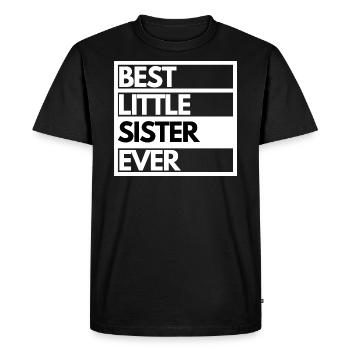 Beste kleine Schwester Geschenk Meilleure petite soeur - T-shirt Premium bio Homme - noir - Devant - Nico (187cm)