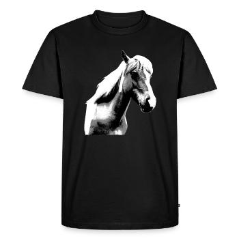 Horse Riding Pony Rider Horsegirl - Men's Premium Organic T-Shirt - black - Front - Nico (187cm)