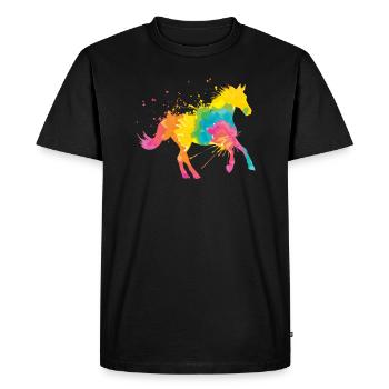 Equestrian Sports Art Equestrian Sport Equestrian Sport - Men's Premium Organic T-Shirt - black - Front - Nico (187cm)