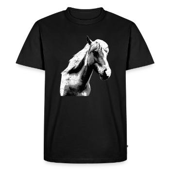 Horse Riding Pony Rider Horsegirl - Men's Premium Organic T-Shirt - black - Front - Nico (187cm)