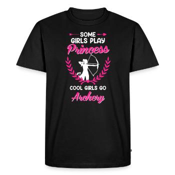 Cool Girls Go Archery Archer - T-shirt Premium bio Homme - noir - Devant - Nico (187cm)