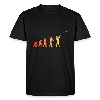 Tir au pigeon d’argile Evolution - T-shirt Premium bio Homme - noir - Devant - Nico (187cm)