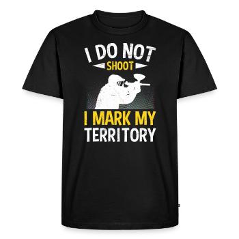 Je marque mon paintball de zone - T-shirt Premium bio Homme - noir - Devant - Nico (187cm)