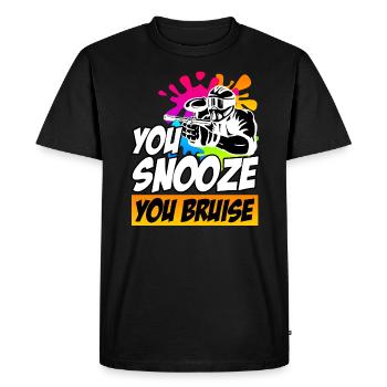Vous dormez votre Bruise Paintball - T-shirt Premium bio Homme - noir - Devant - Nico (187cm)