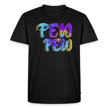 Pew Pew Joueur de Paintball Paintball - T-shirt Premium bio Homme - noir - Devant - Nico (187cm)